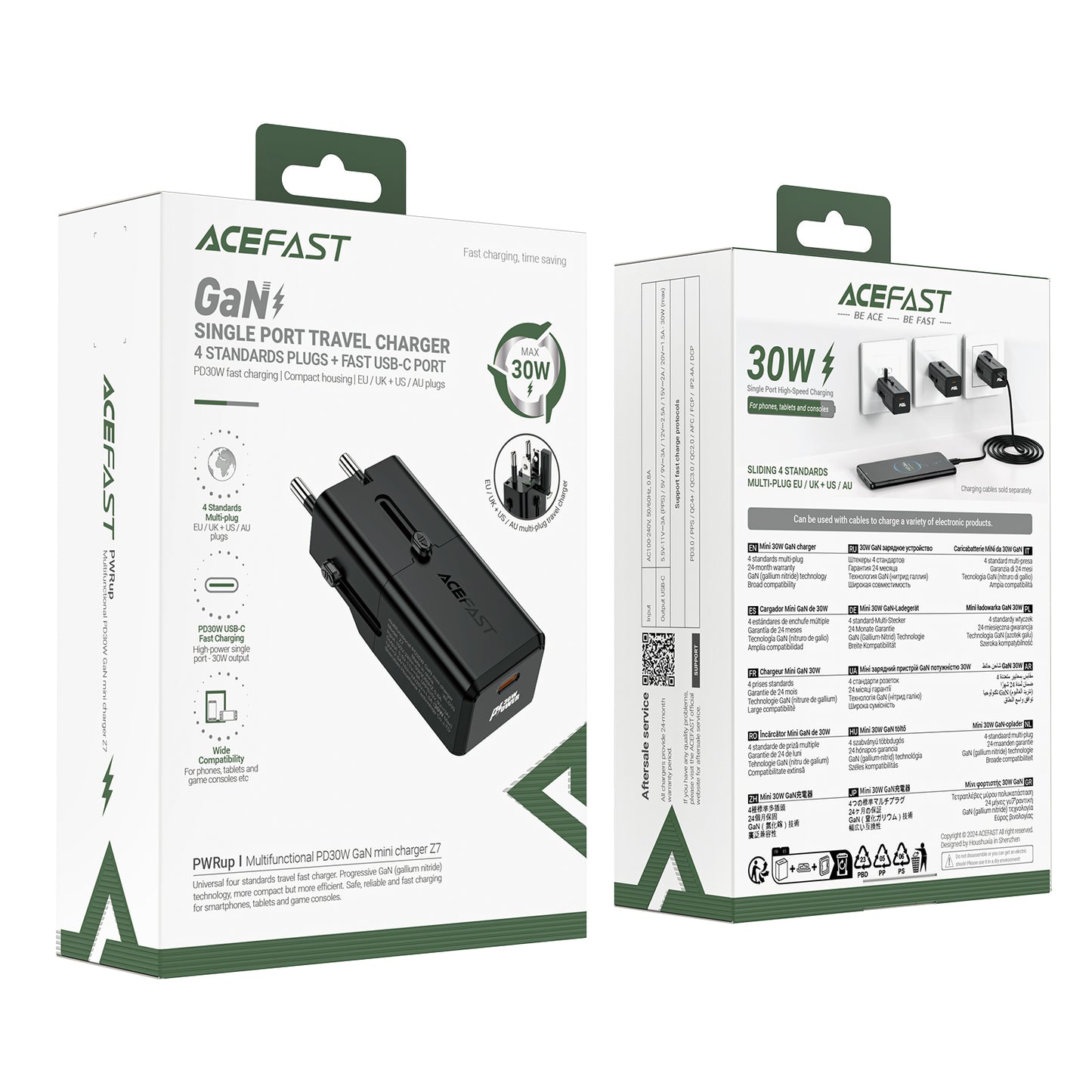 ACEFAST PD 30W Mini Travel Adapter - Z7