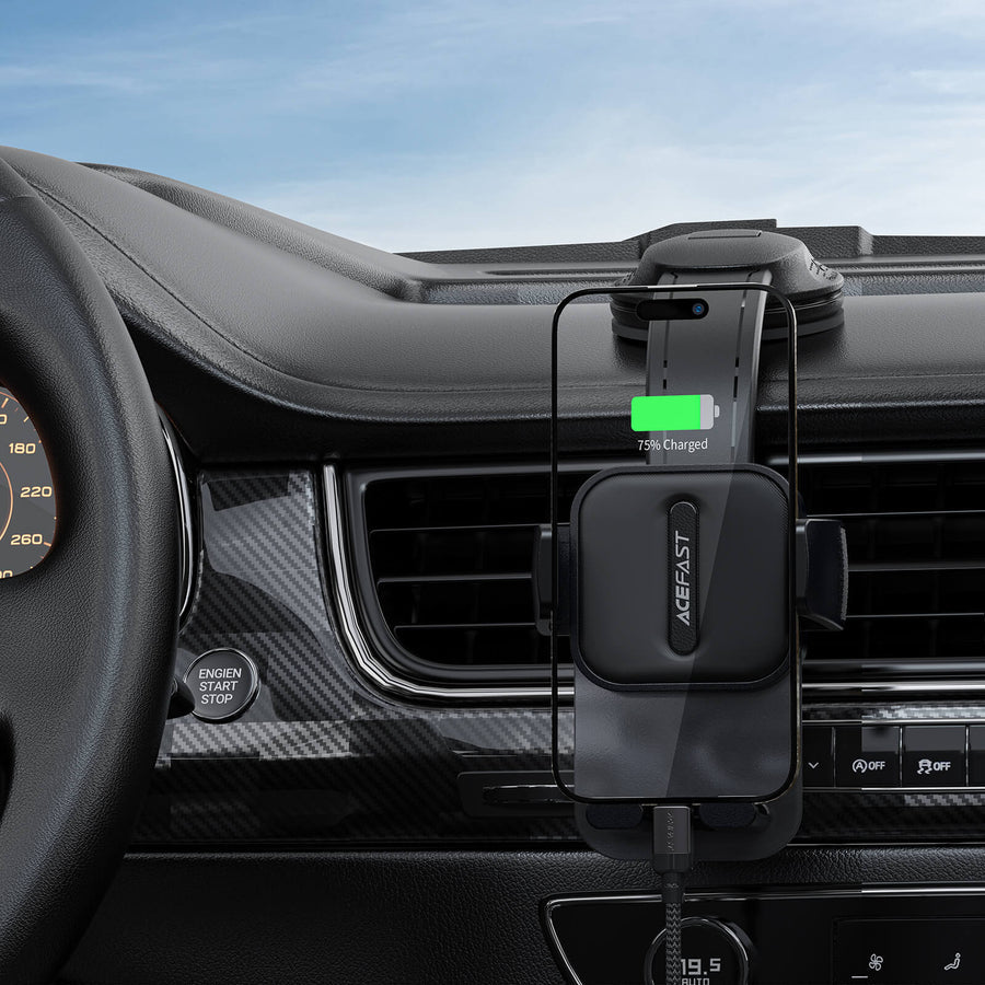 ACEFAST Press Type Car Phone Holder for Windscreen/Dashboard - D26