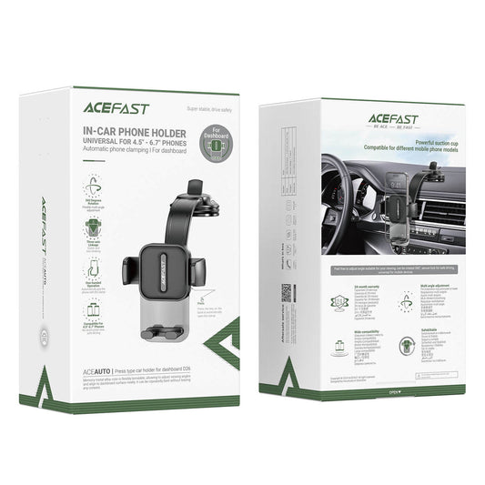 ACEFAST Press Type Car Phone Holder for Windscreen/Dashboard - D26