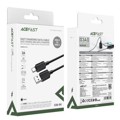 ACEFAST USB-A to USB-C PVC Charging Data Cable - C26-04