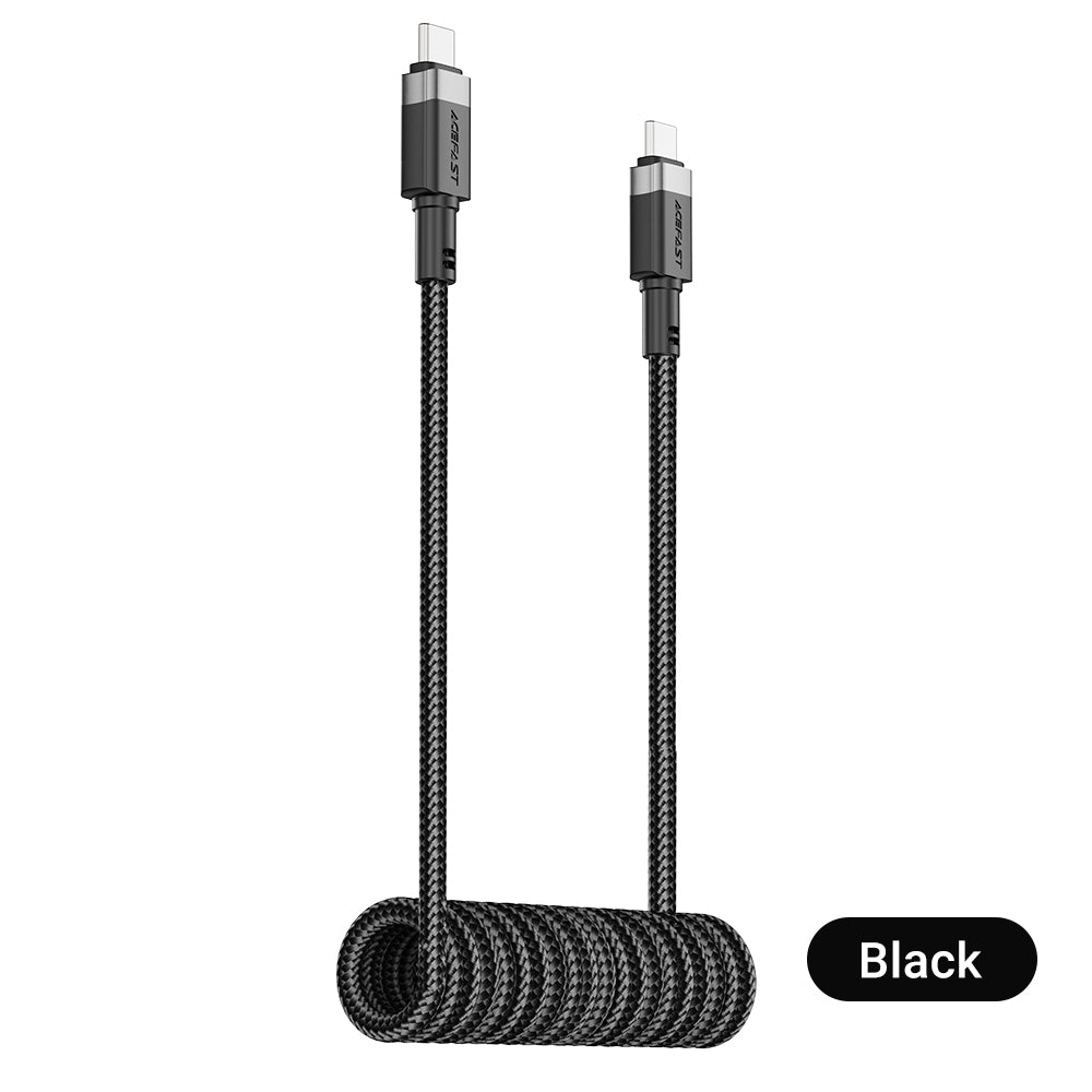 ACEFAST USB-C to USB-C Coiled Cable 1.2M - C14-03
