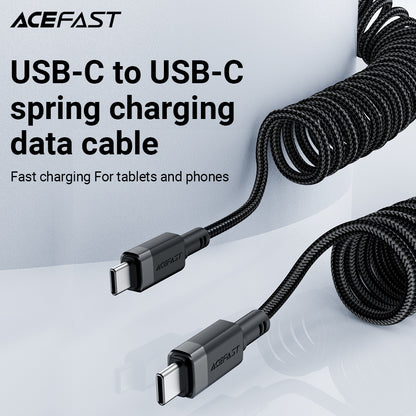 ACEFAST USB-C to USB-C Coiled Cable 1.2M - C14-03