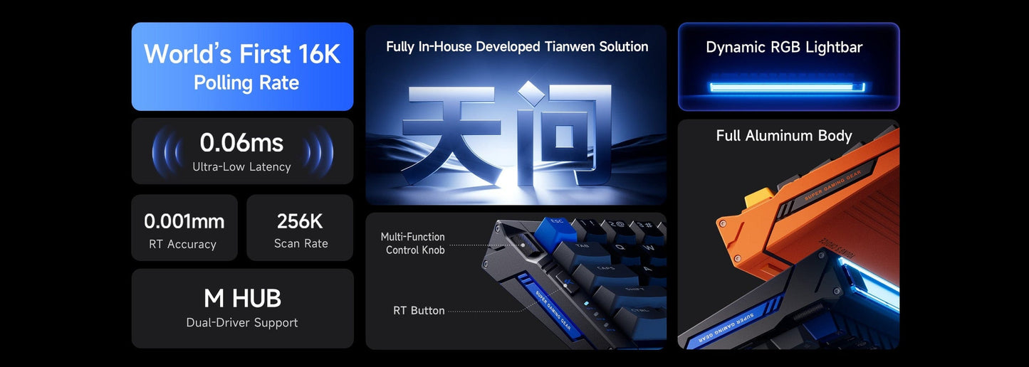 MCHOSE Ace 68 Turbo Full-aluminum Esports Hall Effect Keyboard