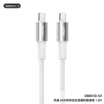 REMAX Fonsu Series Aluminum Alloy Braided Fast Charging Data Cable - CB23