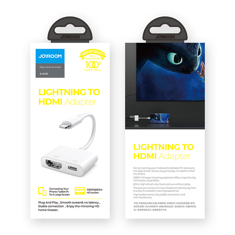 JOYROOM 2-in-1 Lightning to HDMI Adapter - S-H141