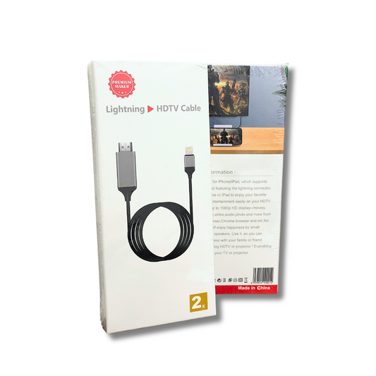 Lightning to HDMI Cable 2 Metre 1080P 60Hz