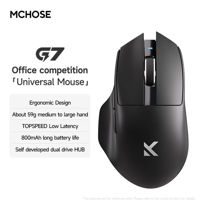 MCHOSE G7 Lightweight Ergonomic Wireless Mouse