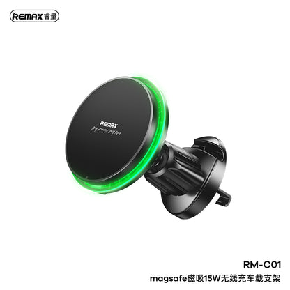 REMAX MagSafe Magnetic 15W Wireless Charging Car Mount - RM-C01