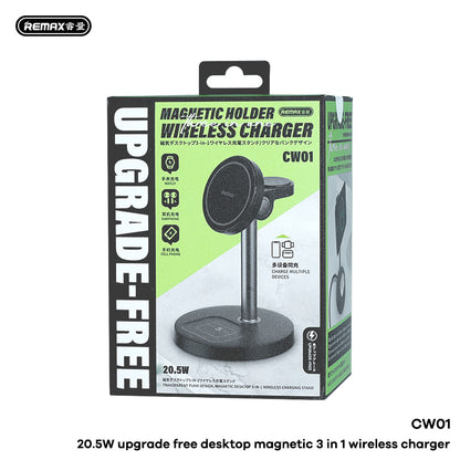 REMAX 20.5W Magnetic Desktop 3-in-1 Wireless Charger - CW01