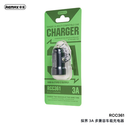REMAX Tangee Series 3A 1A+1C Multi-compatible Car Charger - RCC361