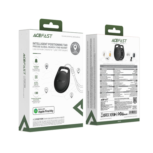 ACEFAST Button Type Bluetooth Tracker, Compatible with Siri - S2