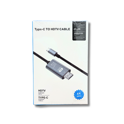 USB-C to HDMI Braided Cable 2 Metre 4K 60Hz