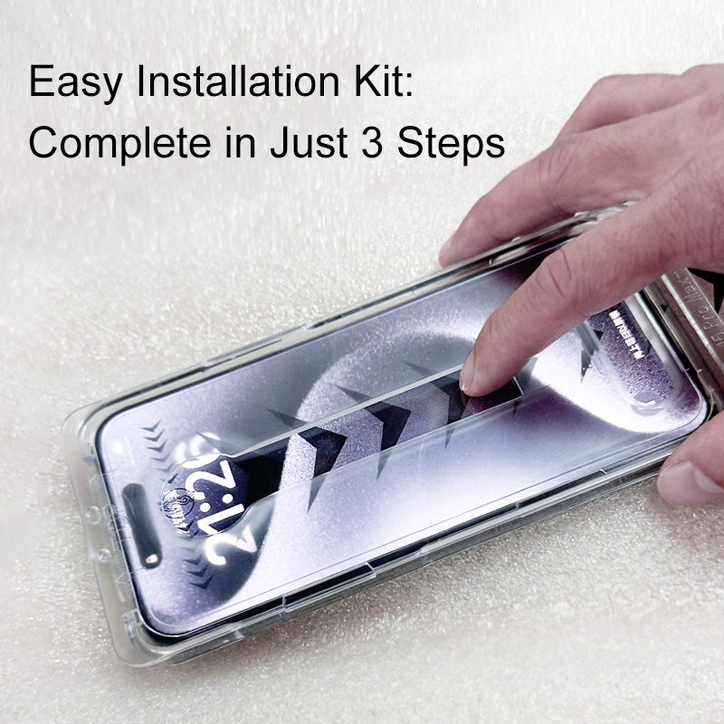 iPhone Screen Protector with Easy-Install Dust-Removal Kit