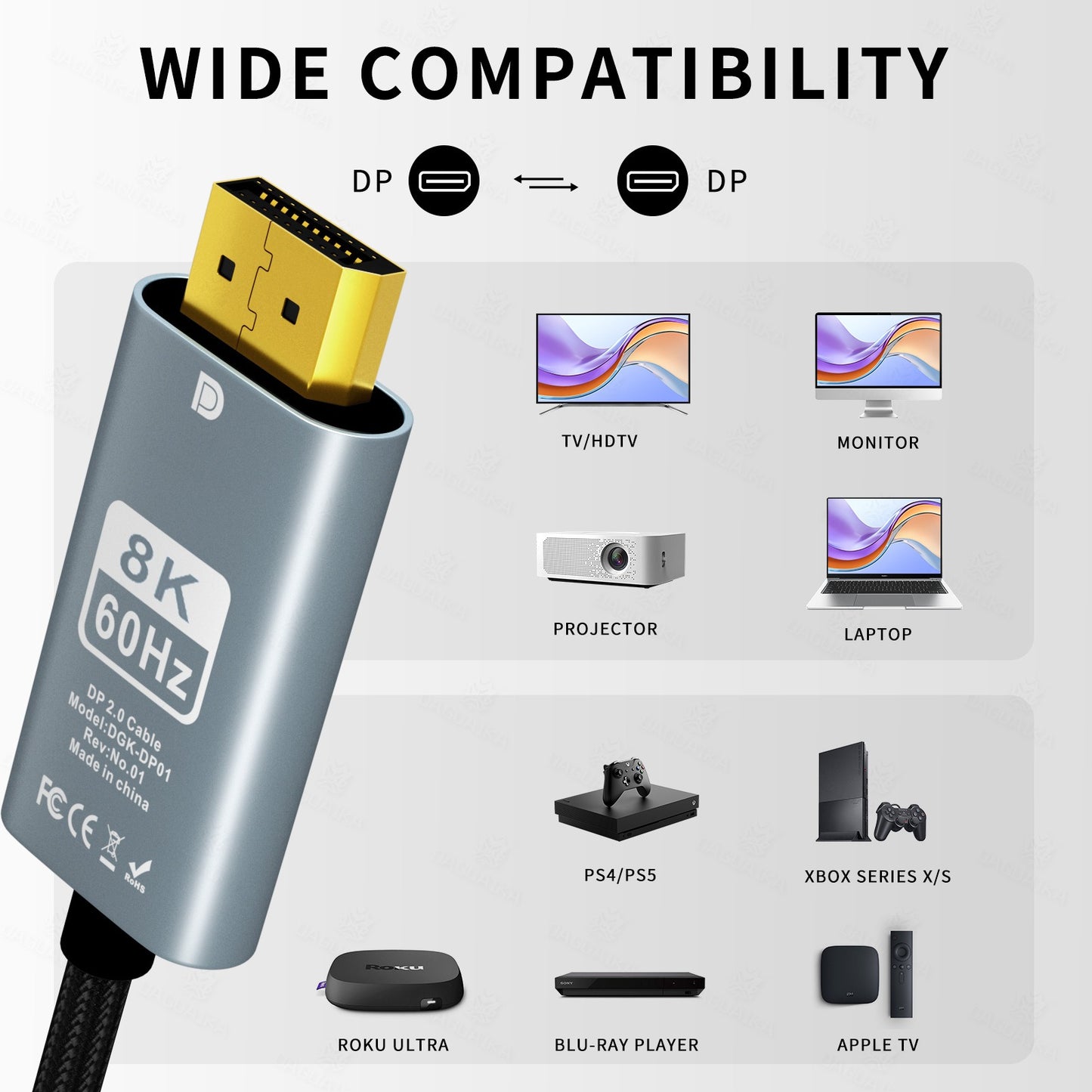HDMI to HDMI Cable 4K 60Hz 2M