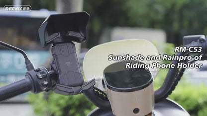 REMAX Sunshade and Rainproof Quick Access Bike Phone Holder - RM-C53