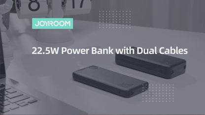 JOYROOM 22.5W Power Bank with Dual Cables 20000mAh - JR-L015