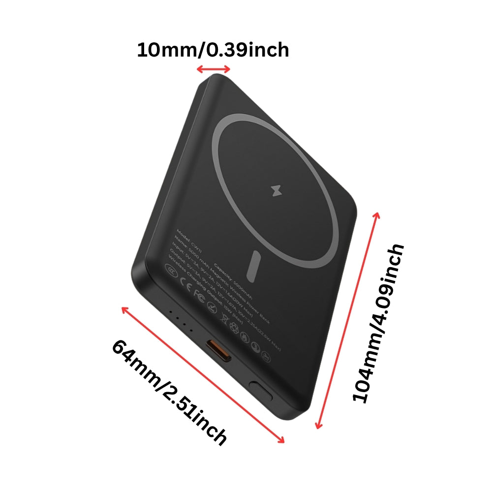 ELEKFONE 5,000mAh Super Slim MagSafe Power Bank - CW11