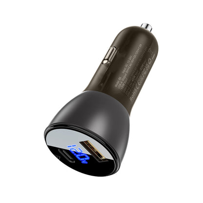 ACEFAST Fast Car Charger 63W (USB-A+USB-C) with Voltage Display - B6