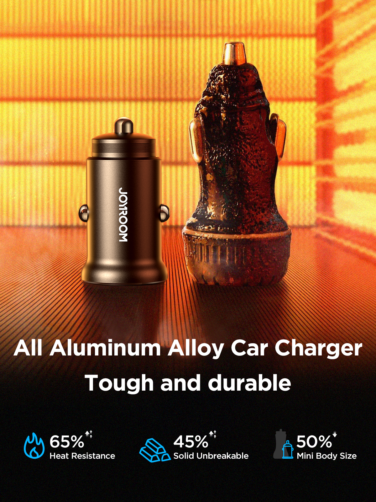 JOYROOM 30W Dual Ports A+C Mini Metal Car Charger JR-CCN05