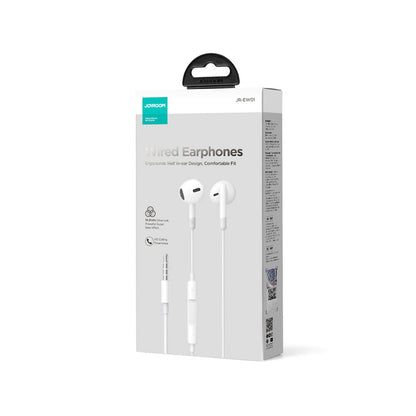 JOYROOM 3.5MM Half In-Ear Wired Earphones - EW01