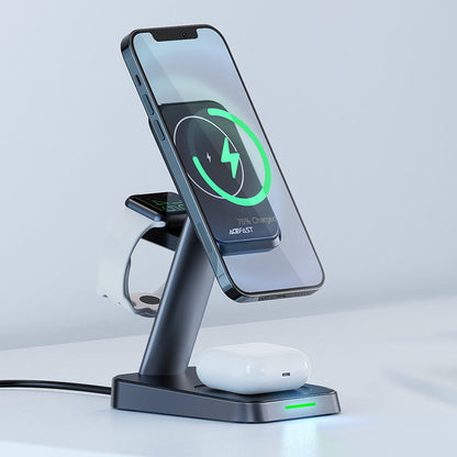 ACEFAST 3-in-1 Wireless Charger Stand for iPhone, AirPods and Apple Watch E3